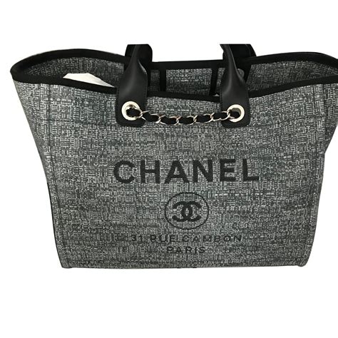 sac chanel deauville gris|Chanel boutique.